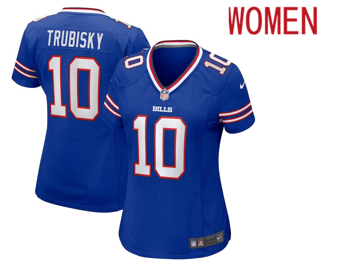 Women Buffalo Bills #10 Mitchell Trubisky Nike Royal Game NFL Jersey